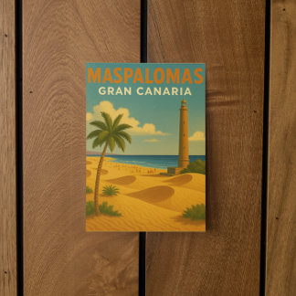 Postal Vintage Maspalomas Gran Canaria