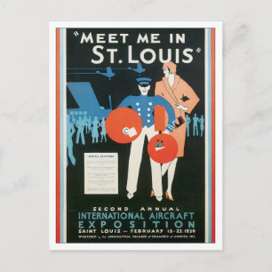 Postal Vintage Me Encuentro En St.Louis
