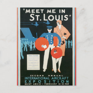 Postal Vintage Me Encuentro En St.Louis