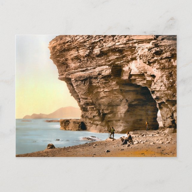 Postal Vintage Menawn Cliffs County Mayo Ireland (Anverso)