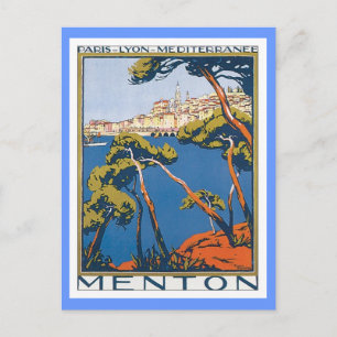 Postal Vintage Menton France