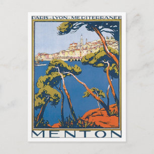 Postal Vintage Menton France