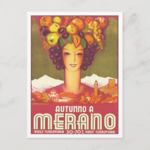 Postal Vintage Merano Autunno