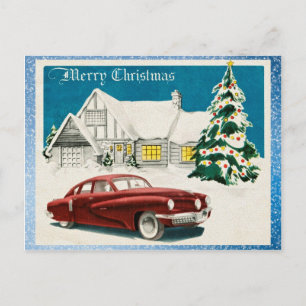 Postal Vintage Merry Christmas