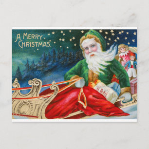 Postal Vintage Merry Christmas