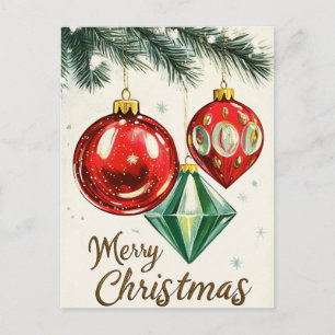 Postal Vintage Merry Christmas