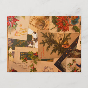 Postal Vintage Merry Christmas