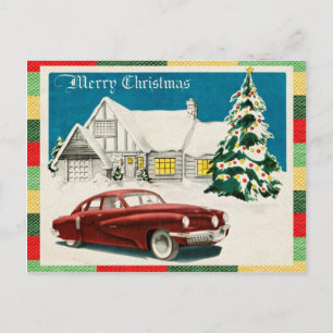 Postal Vintage Merry Christmas