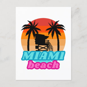 Postal Vintage Miami Beach