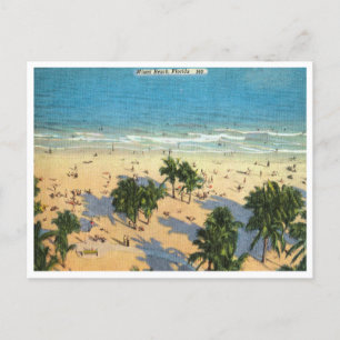 Postal Vintage Miami Beach, Florida Travel Postcard