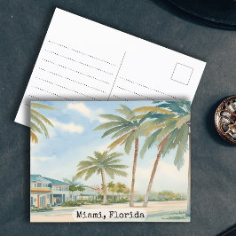 Postal Vintage Miami Florida