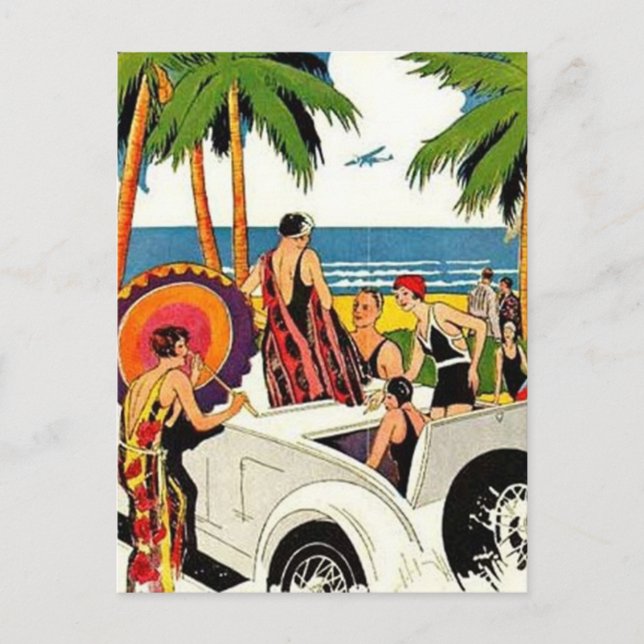 Postal Vintage Miami, Florida, Estados Unidos - (Anverso)