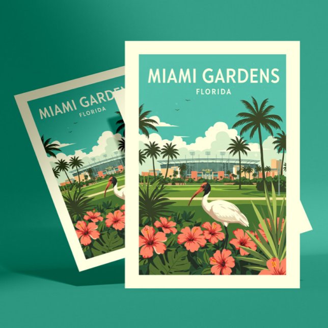 Postal Vintage Miami Gardens Florida (Subido por el creador)