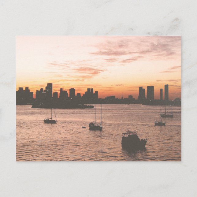 Postal Vintage Miami Skyline (Anverso)