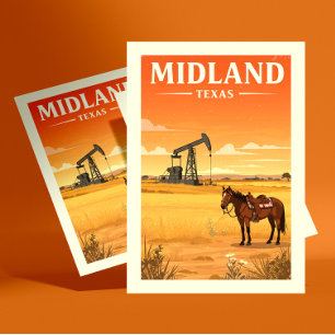 Postal Vintage Midland Texas