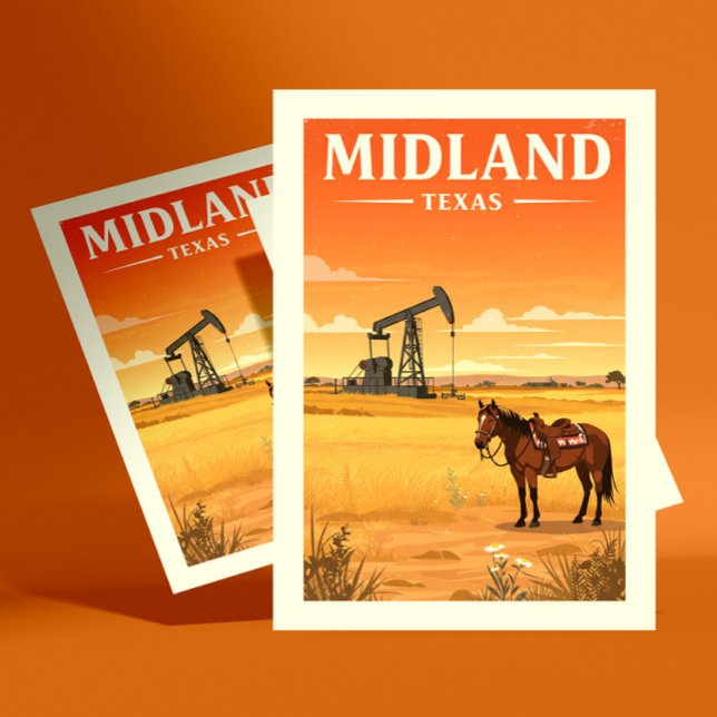 Postal Vintage Midland Texas (Subido por el creador)