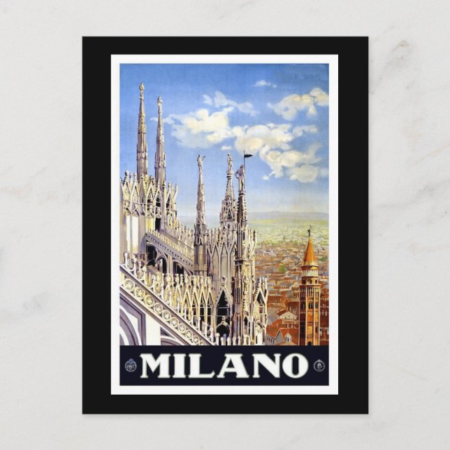 Postal Vintage Milano (Anverso)
