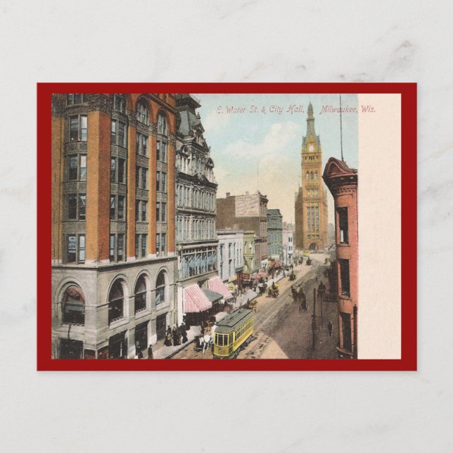 Postal Vintage Milwaukee Wisconsin (Anverso)