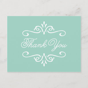 Postal Vintage Mint Green   Graduación Gracias