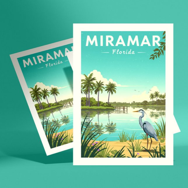 Postal Vintage Miramar Florida (Subido por el creador)