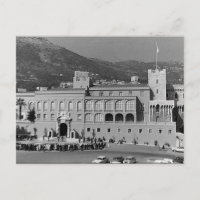 Vintage Mónaco Principado Palacio cuadrado
