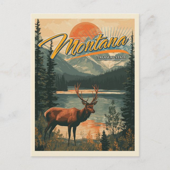 Postal Vintage Montana (Anverso)