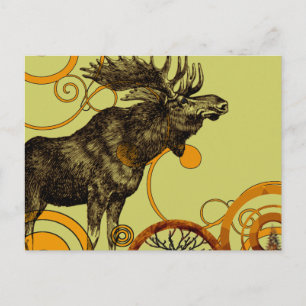 Postal Vintage Moose