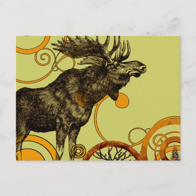 Postal Vintage Moose (Anverso)