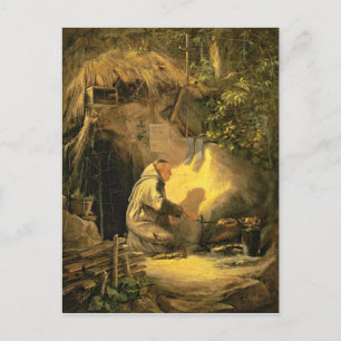 Postal Vintage, Motive - Hermit Grilling Chicken