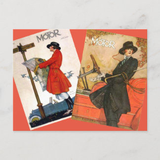 Postal "Vintage Motor Magazine Covers"