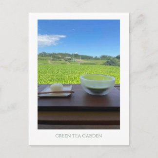 Postal Vintage Mt Fuji Japan Green Tea Postcard