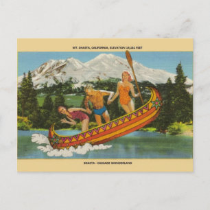 Postal Vintage Mt. Shasta Cascade Wonderland Post Card