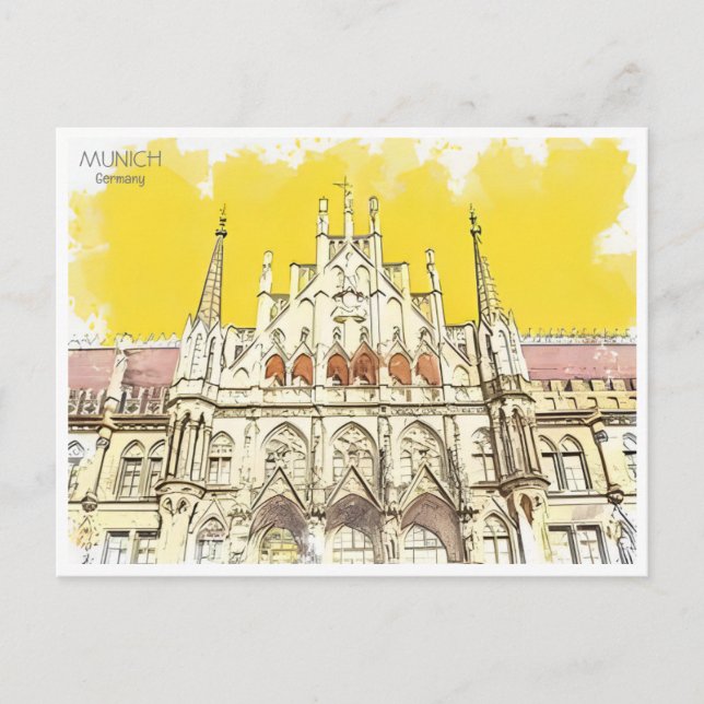 Postal Vintage Munich Munchen Alemania (Anverso)