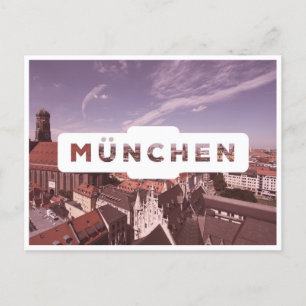Postal Vintage Munich Munchen Alemania
