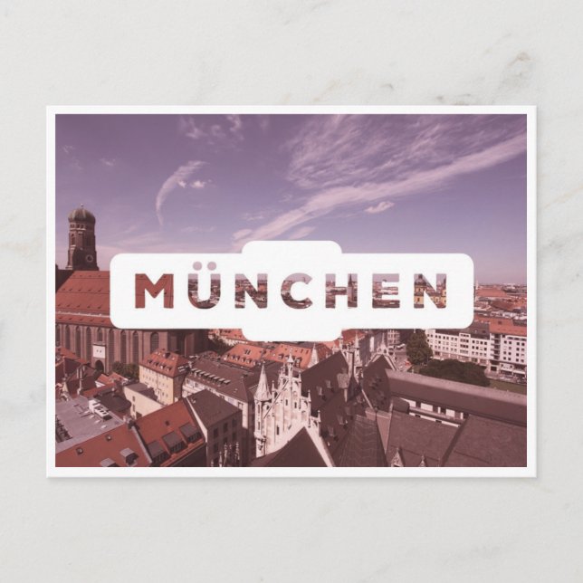 Postal Vintage Munich Munchen Alemania (Anverso)