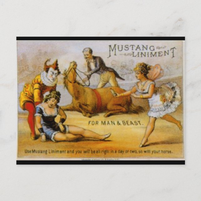 Postal Vintage Mustang Liniment (Anverso)