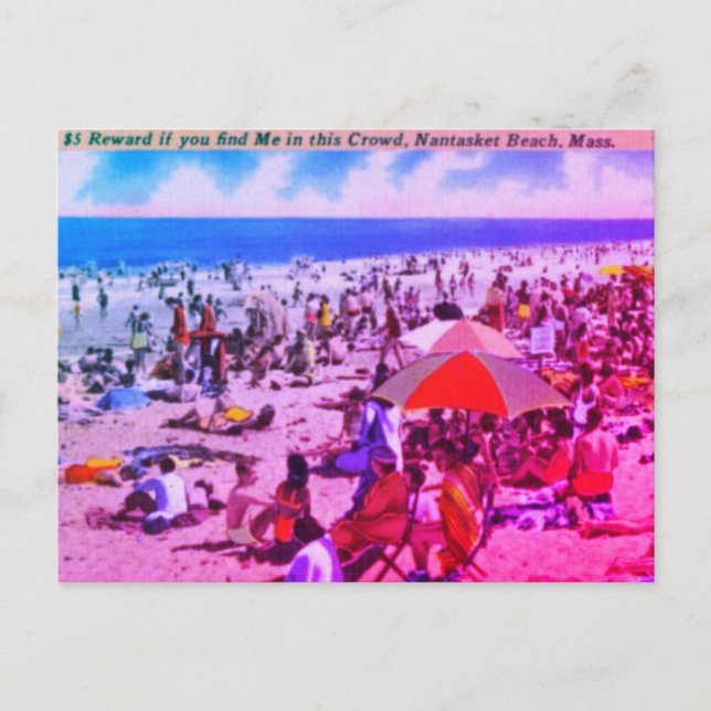 Postal Vintage Nantasket Beach, Massachusetts (Anverso)