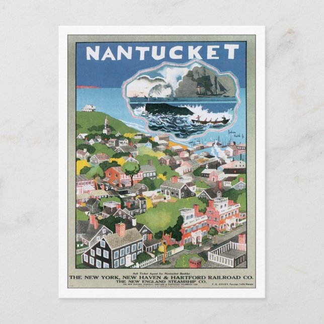 Postal Vintage Nantucket Massachusetts (Anverso)