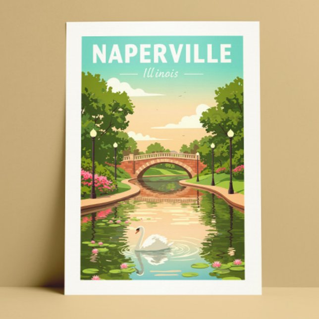 Postal Vintage Naperville Illinois (Subido por el creador)