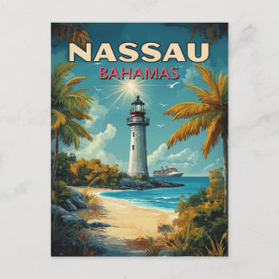 Postal Vintage Nassau Bahamas