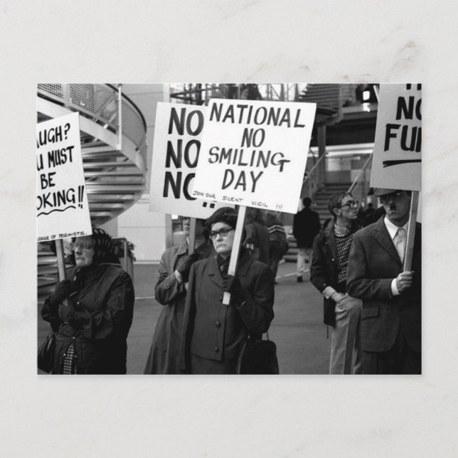 Postal Vintage National No Smioting Day (Anverso)