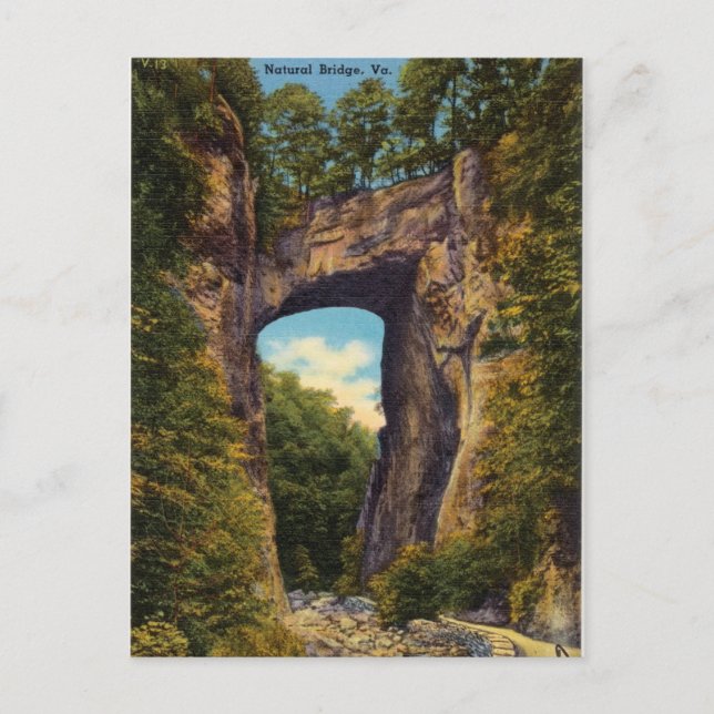 Postal Vintage, Natural Bridge, Virginia (Anverso)