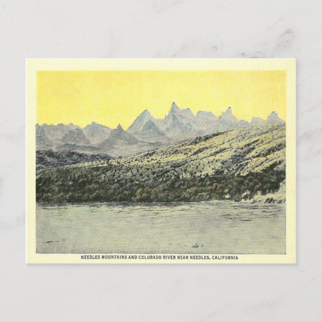 Postal Vintage Needles California (Anverso)