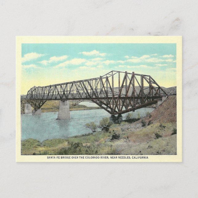 Postal Vintage Needles California (Anverso)