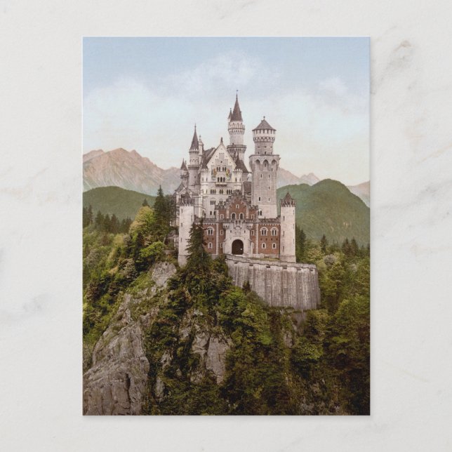 Postal Vintage Neuschwanstein Bayern (Anverso)