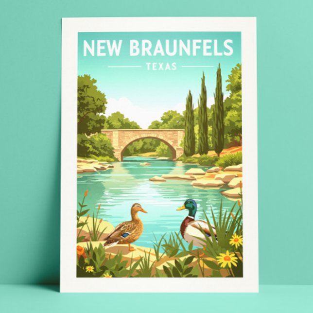 Postal Vintage New Braunfels Texas (Subido por el creador)