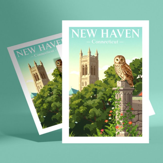 Postal Vintage New Haven Connecticut (Subido por el creador)