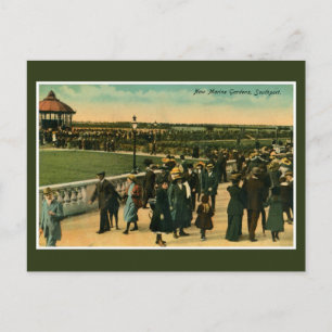 Postal Vintage New Marine Gardens Southport aproximadamen