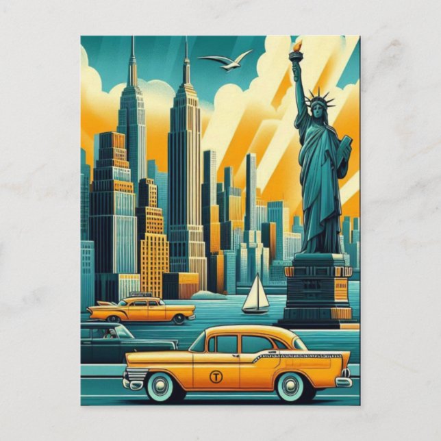 Postal Vintage New York (Anverso)