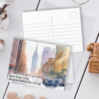 Vintage New York Watercolor